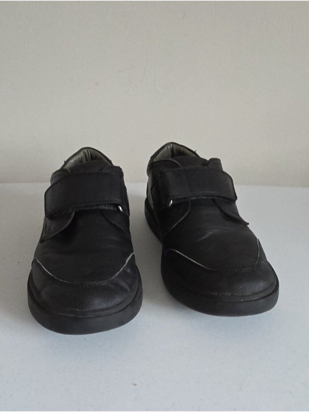 GEOX | Riddock Leather Breathable Shoes Black Boys Sz 5 - Picture 4 of 8